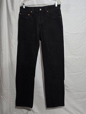 Vtg Levi's 1998 505 Made in USA Black Denim Jeans - 33x32*